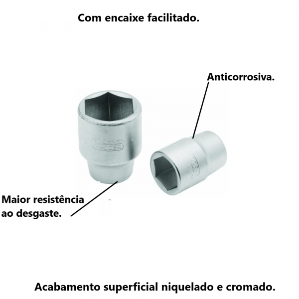 Soquete Sextavado 3/4