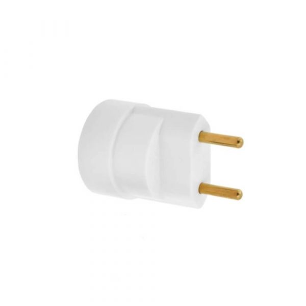 Soquete Termoplástico Branco E27 Adaptador Macho Fertak