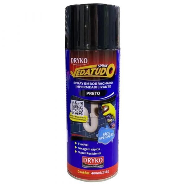 Spray Emborrachado Impermeabilizante Vedatudo 400ml Dryko