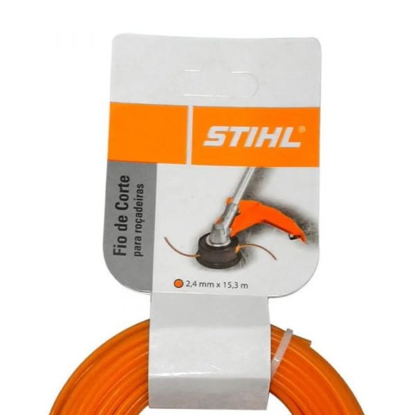 Fio de Corte Nylon Para Roçadeiras 2,4mmx15m Stihl 