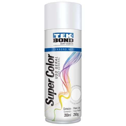 Tinta Spray Branco Fosco 350ml Tek Bond