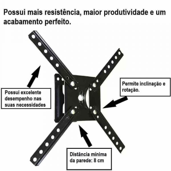 Suporte Articulado Para TV 10 A 55 ART SBRP120