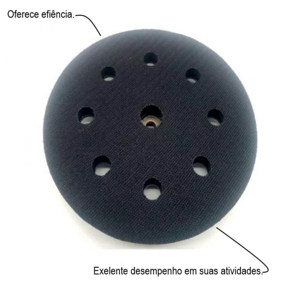 Suporte de Velcro N4 Lixadeira MLP750 Led Menegotti