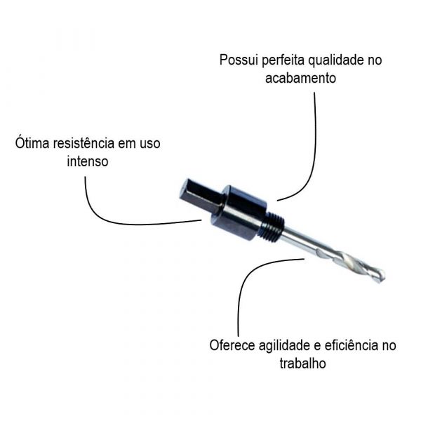 Suporte para Serra Copo 14mm - 30mm Rocast