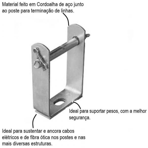 Suporte Roldana Armação 1/8