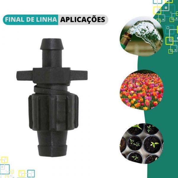 Final De Linha Para Fita Gotejadora Com Trava 17mm Implebras