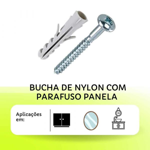 Bucha De Nylon Com Parafuso 05mm Bemfixa