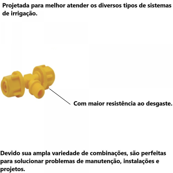 Tê de Comando para Irrigação 1/4