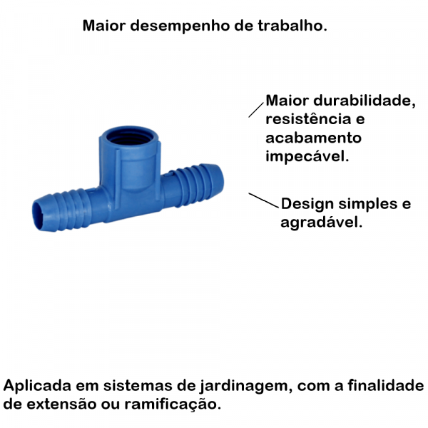 Tê Interno 90° Polietileno 1.1/2