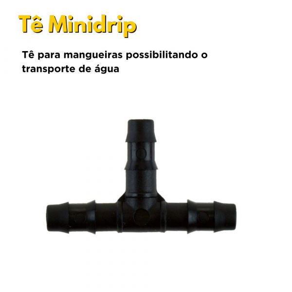 Tê Minidrip 6,8x5 Para Microtubo Irritec