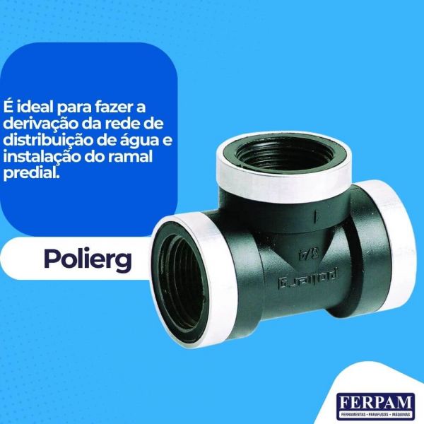 Tê Rosca PP 3/4” Polierg