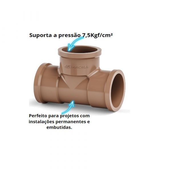 Tê Soldável 110mm Krona