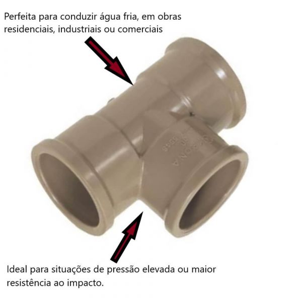 Tê Soldável 75mm Krona