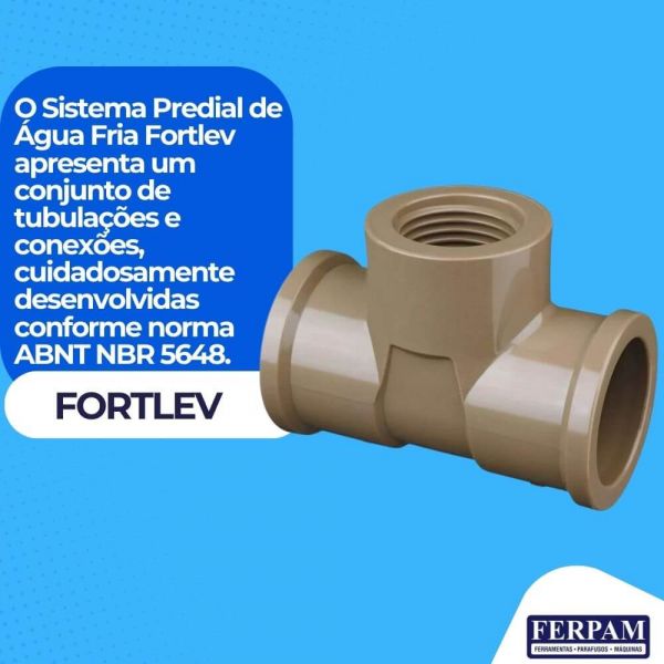 Tê Soldável com Rosca 25x3/4 Fortlev