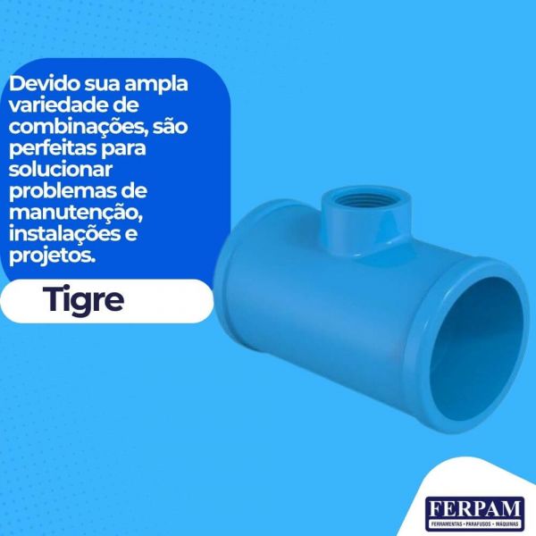 Tê Soldável x Roscável para Irrigação DN 35x1