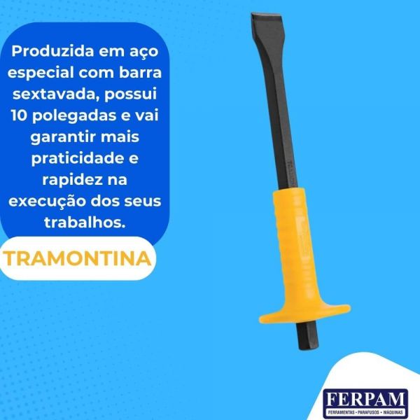 Talhadeira Sextavada 10” Com Empunhadura Tramontina