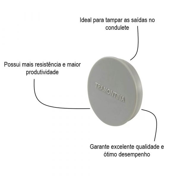 Tampão Para Condulete Múltiplo 1” Tramontina
