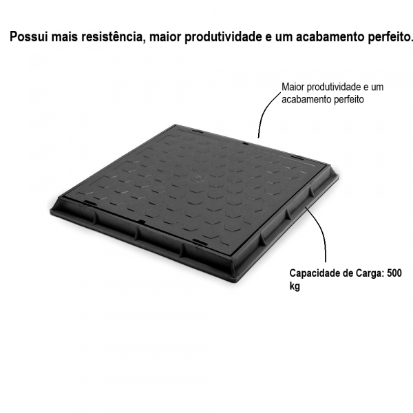 Tampão Plástico 60X60 Nova Casa