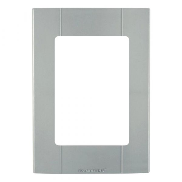 Tampa 3 Postos para Módulos Plastibox Cinza Tramontina