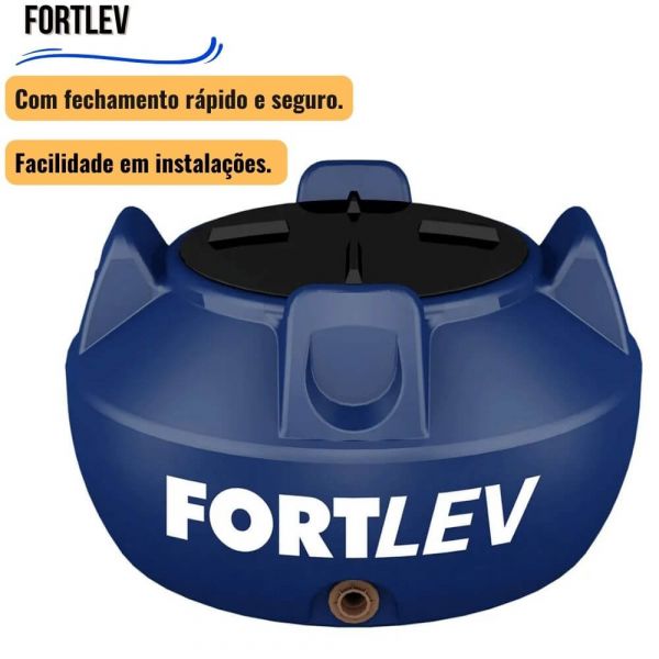 Tanque de Polietileno 1.000 Litros com Tampa de Rosca Fortlev