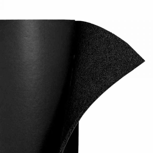 1 Metro de Tapete Vinil Silver 1,20m x 10mm Preto Kapazi