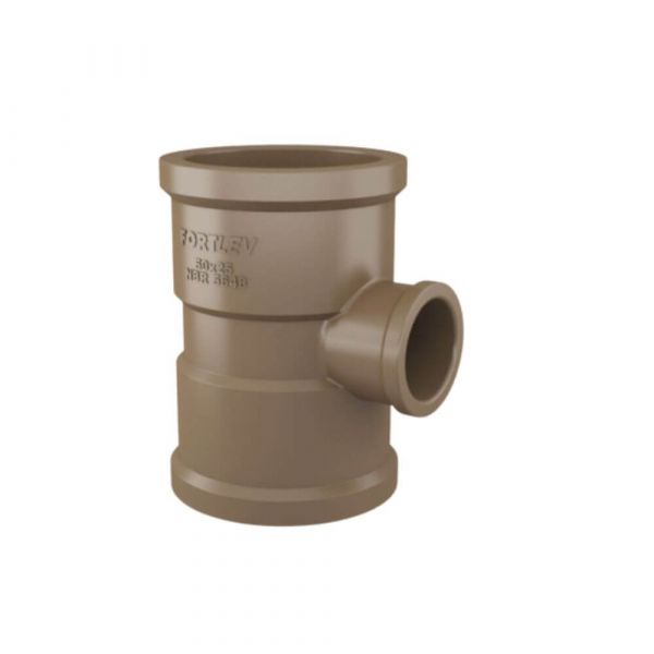 Te de Redução Soldável 50x25MM Fortlev