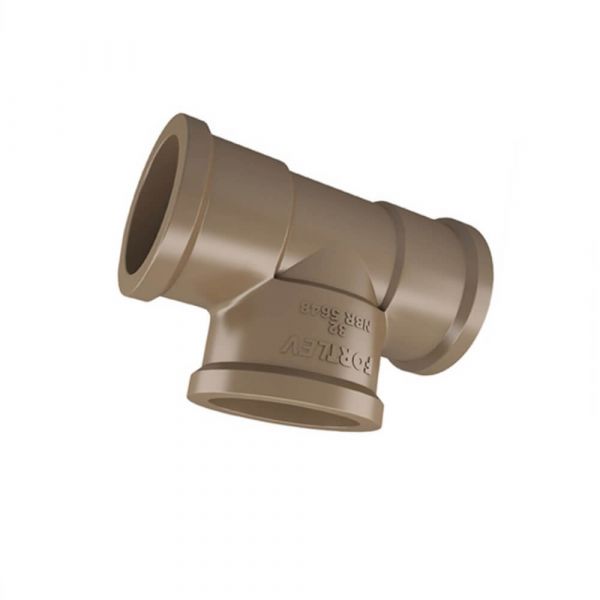 Tê Soldável 25mm PVC Fortlev