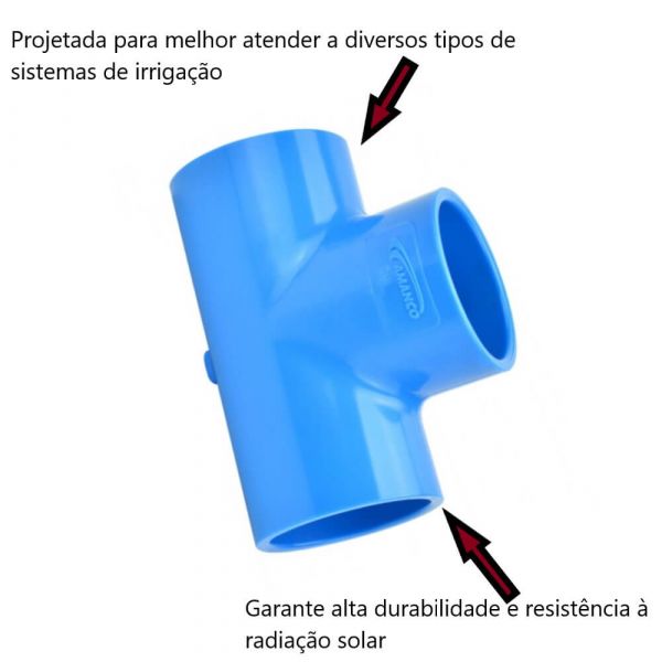 Te Soldável  Para Irrigação DN50mm Amanco 10721