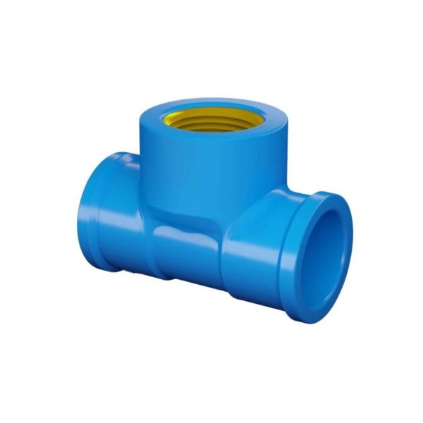 Tê Soldável com Rosca 25x3/4 Bucha Latão Fortlev