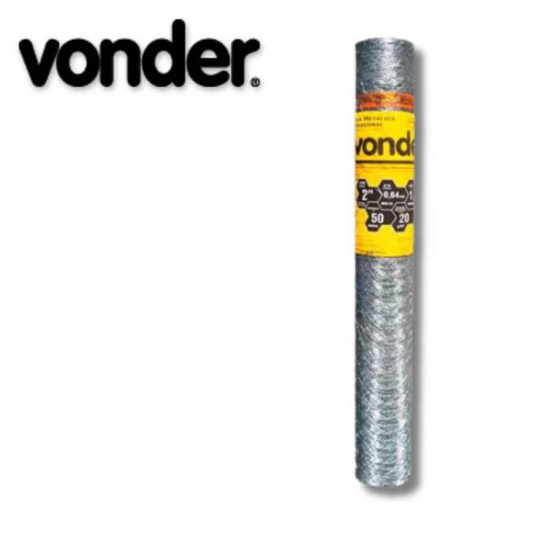 Tela Galinheiro Arame 22 2”X1,50mx50m Vonder