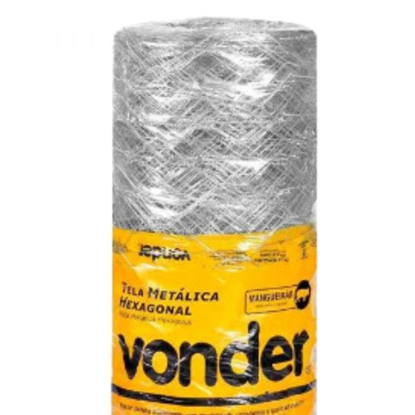 Tela Mangueirão Hexagonal Fio 16 1,50x50m BWG Vonder