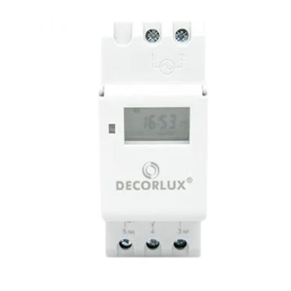Temporizador Digital para Trilho DIN35 127-220V 16A Decorlux