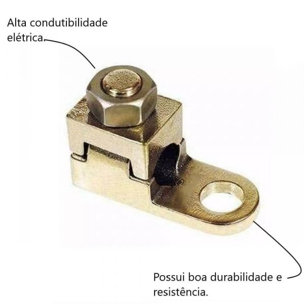 Terminal de Pressão16mm em Latão JVR