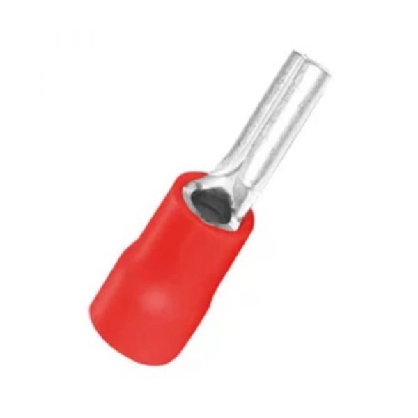 Terminal Pino Isolado Vermelho 10mm lukma