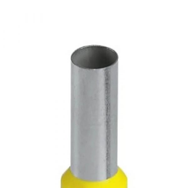 Terminal Ilhós Simples Tubular 25mm 89A Amarelo Decorlux