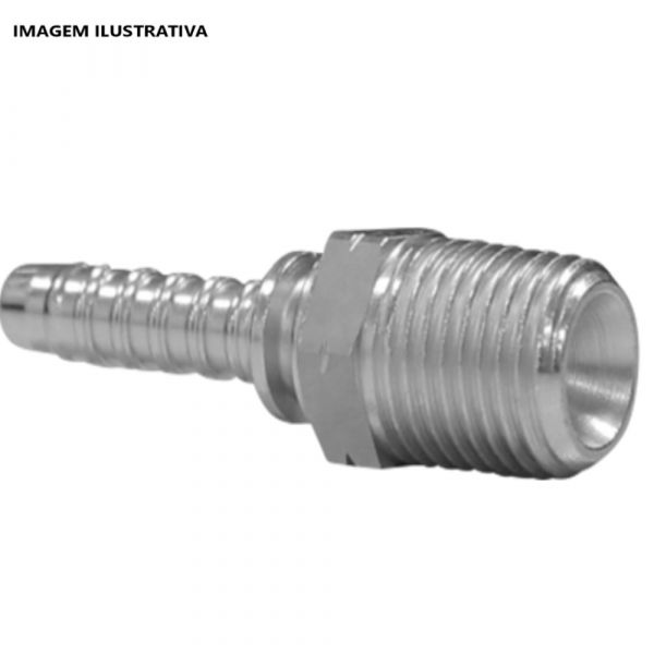Terminal Prensado Macho NPTF 3/8