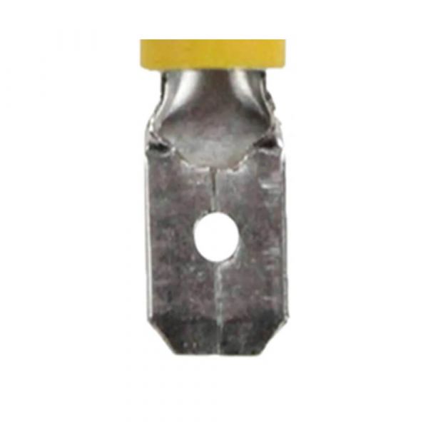 Terminal Macho Pré-Isolado 4 A 6mm Amarelo Lukma