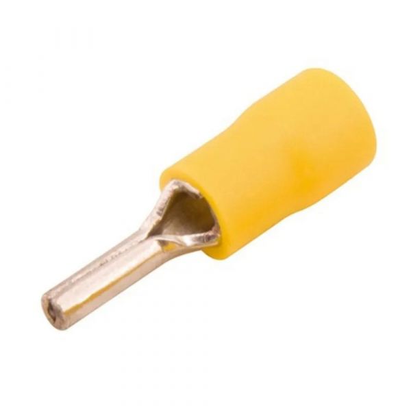 Terminal Pino Pré Isolado Amarelo Hellermanntyton