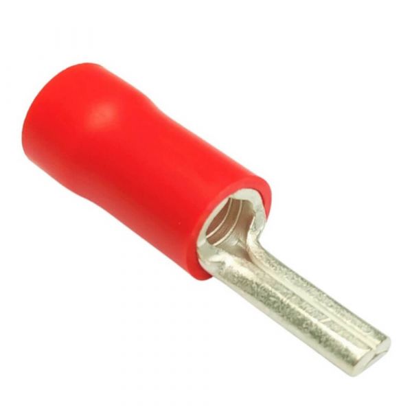 Terminal Pino Isolado Vermelho 10mm lukma