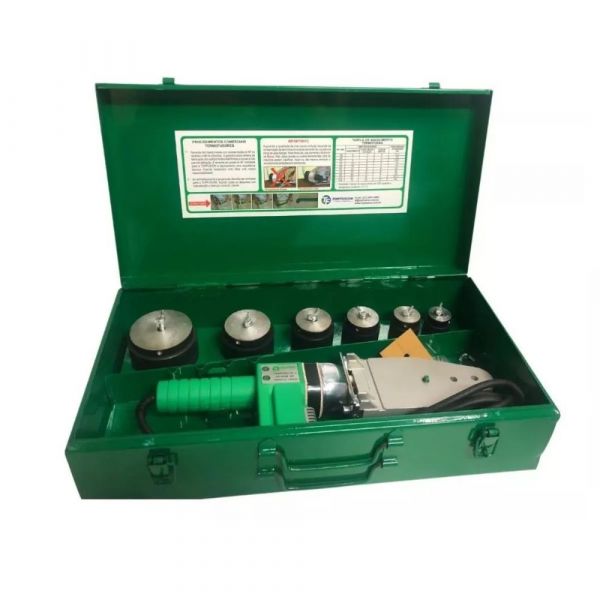 Termofusora Robust 220V 1000W Para Tubulação Ppr 20 a 63 mm Topfusion