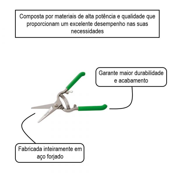 Tesoura para Aparas em Aço TS 3124-1 Trapp
