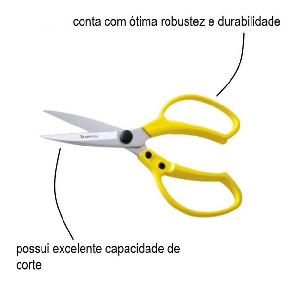 Tesoura para Poda Multiuso 18,5cm TS3154-2 Trapp