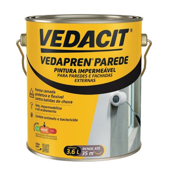 Vedapren Parede Branco 3,6 L Vedacit