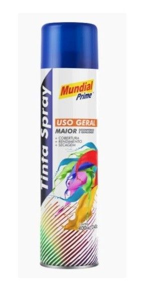 Tinta Spray Azul Escuro 400ml 3197 Aze Mundial Prime