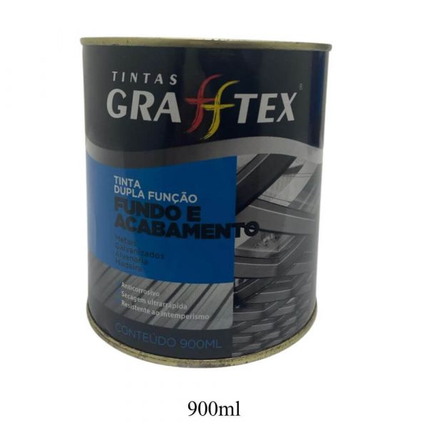 Tinta Brilhante Vermelho Segurança Dupla Função 900ml Grafftex 