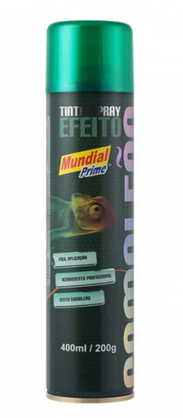 Tinta Spray Camaleão Verde 400ml Mundial Prime