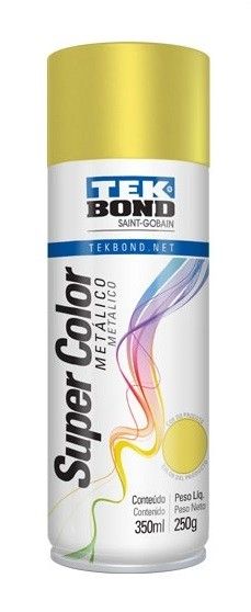 Tinta Spray Dourado 350ml Tek Bond