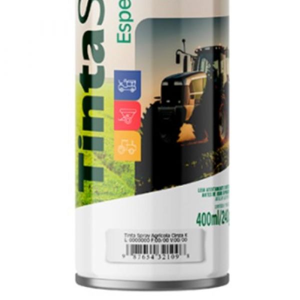 Tinta Spray Agrícola 400ml Cinza Mundial Prime