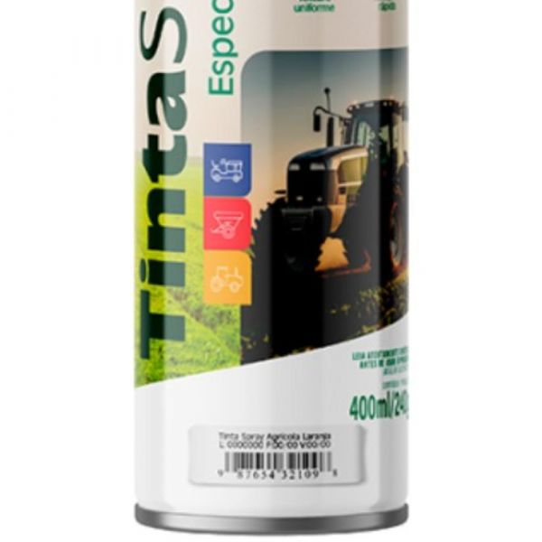 Tinta Spray Agrícola 400ml Laranja Mundial Prime