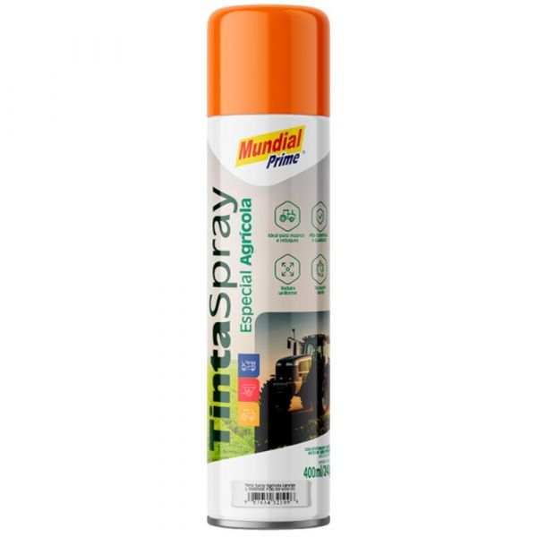 Tinta Spray Agrícola 400ml Laranja Mundial Prime
